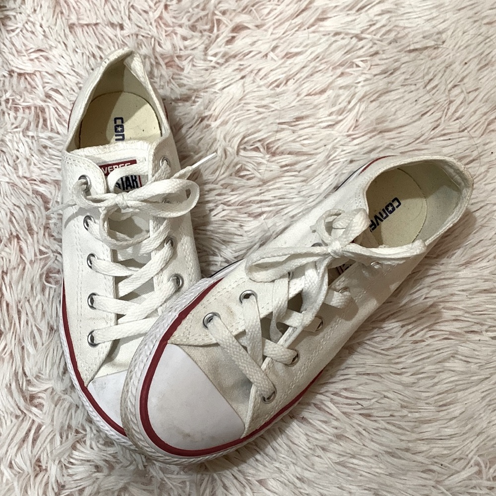 White Low Top Converse